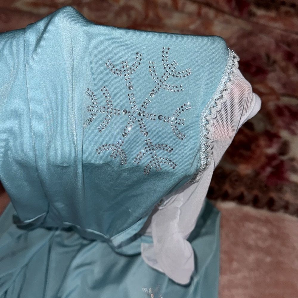 Kids Ice Princess swim Costume Blue and White size 140 - Picture 10 of 12